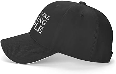 LRCZT Sevmiyorum Sabah Insanlar Şapka ıçin Mens Womens beyzbol şapkası Ayarlanabilir Açık Logo Kap Siyah