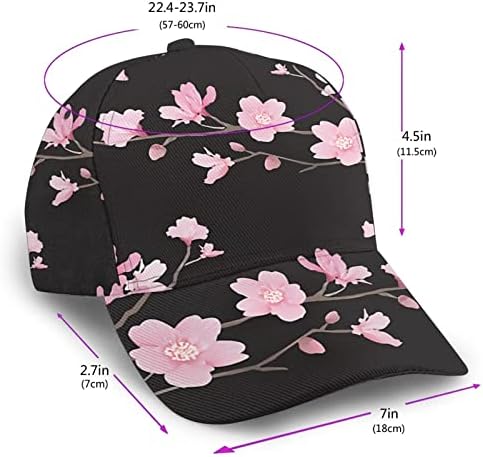 Kadınlar için Çiçek Beyzbol Şapkası Moda, Düşük Profilli Ayarlanabilir Beyzbol Şapkası, Yaz için Yıkanmış Baba Şapkası