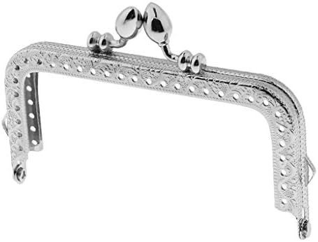 LoveınDIY Gümüş Metal Kabartmalı Çanta Çanta DIY Zanaat Çerçeve Öpücük Toka Kilit