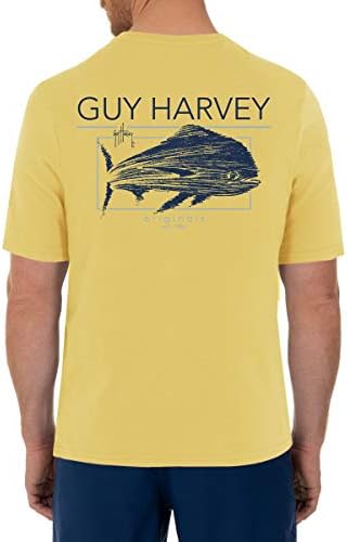 Guy Harvey erkek Offshore Balık Koleksiyonu Kısa Kollu T-Shirt