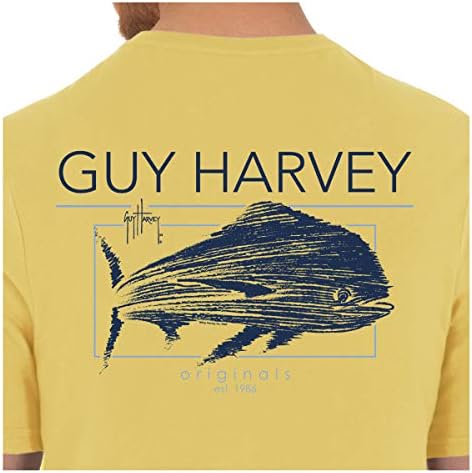 Guy Harvey erkek Offshore Balık Koleksiyonu Kısa Kollu T-Shirt