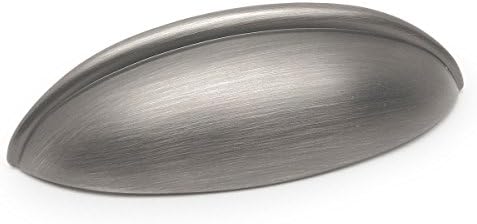 Cosmas 1399AS Antik Gümüş Kabine Donanım Bin Kupası Çekmece Kolu Çekin-2-1 / 2 İnç (64mm) Delik Merkezleri