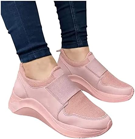 ZiSUGP Kadın Koşu Sneakers Nefes Ayakkabı Açık Örgü Düz Renk Atletik Tenis Ayakkabıları