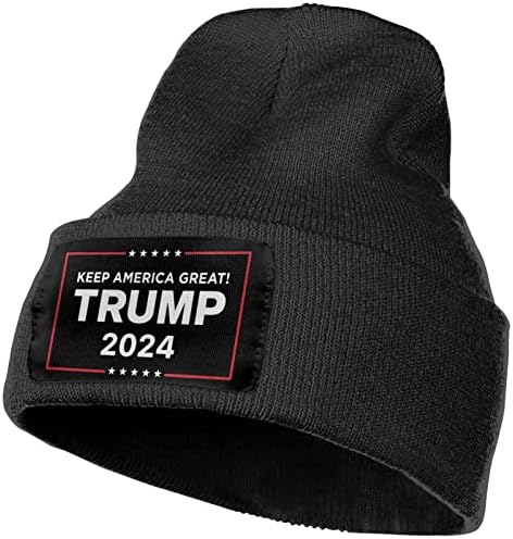 XPBOMUS Tutmak Amerika Büyük Trump 2024 Bayan / Erkek Kasketleri şapkalar Kış Sıcak Şapka Moda Kayak Kafatası Kapaklar Siyah
