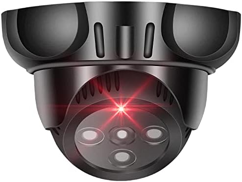 A-ZONE Kukla Güvenlik Kamera, sahte Güvenlik Kamera Kablosuz ile Bir Kırmızı led ışık, simüle gözetim kameraları, sahte Güvenlik