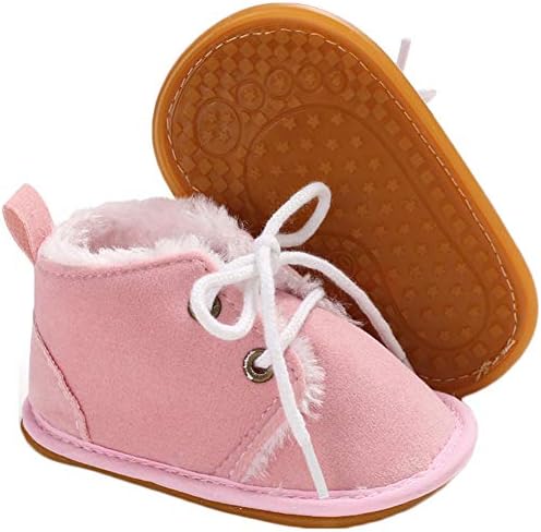 Fnnetıana Renkli Unisex Bebek Sıcak Kaymaz Yumuşak Taban Çizmeler Bebek Prewalker Nursling kar Ayakkabıları