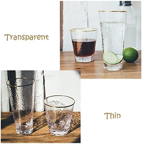 Cam Drinkware Set Temizle İçme Cam Tüm Amaçlı Kokteyl Bardak Cam Çay Kupalar Cam Kahve Kupa Zarif Tasarım Sağlam Şekli için