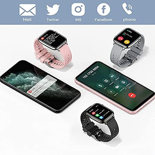 Akıllı saat, su geçirmez Smartwatch Tam Dokunmatik Ekran Spor ızci ıle Kadın Sağlık Izleme nabız monitörü Kan Basıncı Spo2
