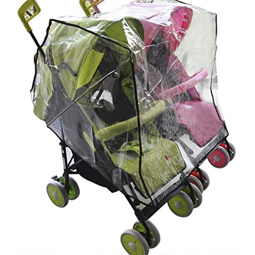 Evrensel Arabası Raincovers için Twins Bebek Arabası Puset Su Geçirmez Buggy Pram Yağmurluk Rüzgar Toz Yağmur Kapakları PVC