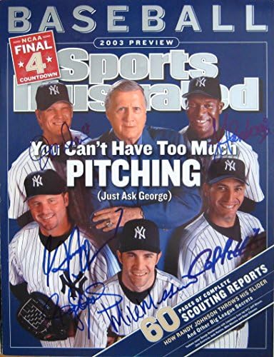 Yankees 2003 3/31/03 imzalı dergi