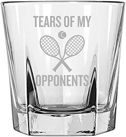 Tenis Viski Bardağı-Tenisçi Hediyesi-Komik Tenis Bardağı - Kayalar Camı-Rakiplerimin Gözyaşları