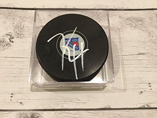 Kevin Hayes İmzalı NY New York Rangers Hokey Diski İmzalı a-İmzalı NHL Diskleri