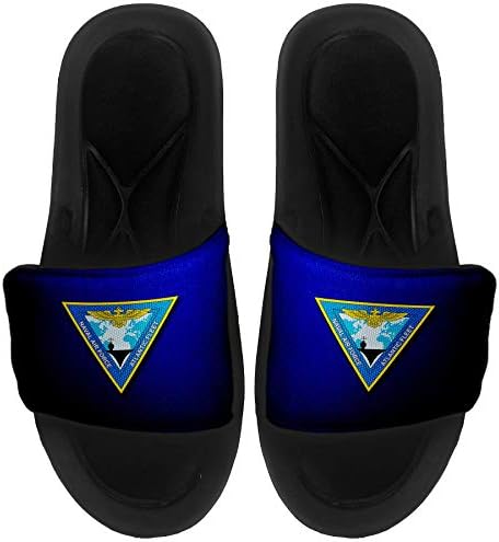 ExpressİtBest Yastıklı Slide-On Sandalet / Erkekler, Kadınlar ve Gençler için Slaytlar-ABD Deniz Hava Kuvvetleri Komutanı (CNAF),