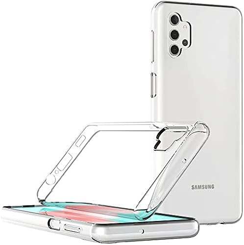 Samsung kılıfı Galaxy A32 5G (6.5 inç) MaıJın Yumuşak TPU Kauçuk Jel Tampon Şeffaf arka kapak