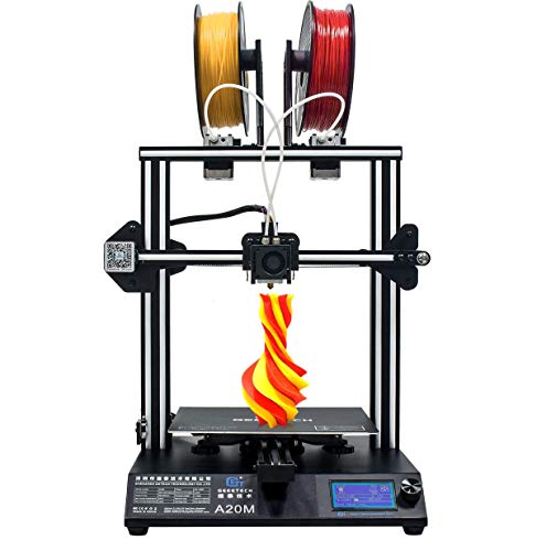 DT Geeetech A20M 3D Yazıcı Kiti DIY 255x255x255mm Baskı Boyutu Mix-Renkli Baskı Devam Fonksiyonu Filament Dedektörü Entegre