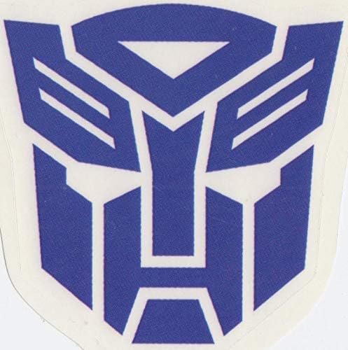 3 İnç Mavi Autobot Amblem Çıkartması Sembol Rozeti Insignia Logo Transformers Robotlar Çıkarılabilir Peel Kendinden Yapışkanlı