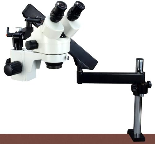 Dikey Direk ile OMAX 2.1 X-45X Zoom Binoküler Eklemli Kol Stereo Mikroskop