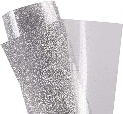 1 Adet 50x700cm Beyaz Glitter ısı transferi Vinil kumaş ısı basın Filmi Kolay Kesim Ot Yıkanabilir Vinil Kağıt-Kendinden Yapışkanlı