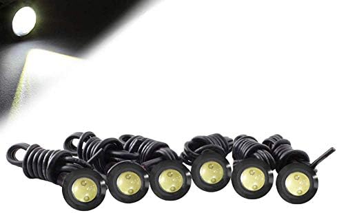 HOTSYSTEM Kartal göz LED ampuller 9 W DC12V 18mm için Off-Road Araç ATV Camper Gövde motosiklet Gündüz DRL Plaka dönüş sinyali
