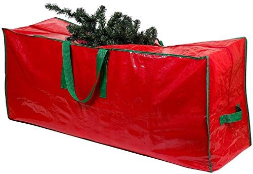 SHATCHİ Noel Çantası-9 Ayağa Kadar Saklar Demonte Yapay Noel Ağacı, Dayanıklı Su Geçirmez Malzeme Taşıma Kulplu Fermuarlı Saklama