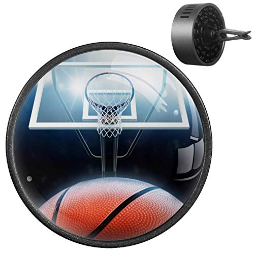 Basketbol Arena Basketbol Kapalı Mahkemesi Net Amerikan Spor Oyunu 2 ADET Araba uçucu yağ Difüzörü Havalandırma Klip Araba
