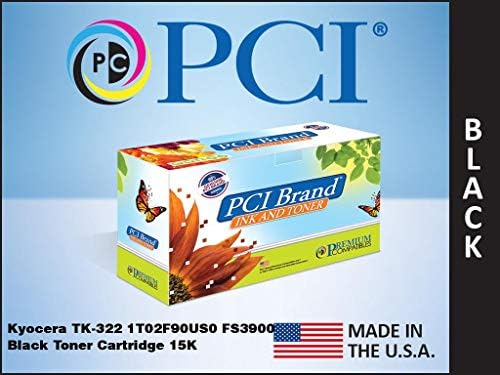 PCI Marka Uyumlu Toner Kartuşu Değiştirme için Kyocera TK-322 1T02F90US0 FS3900 Siyah Toner Kartuşu 15 K Verim