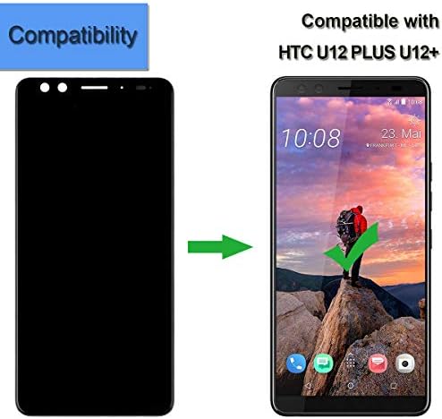 LCD ekran ile Uyumlu HTC U12 + / U12 Artı 6.0 inç LCD dokunmatik ekranlı sayısallaştırıcı grup Araçları ile(değil uyar HTC