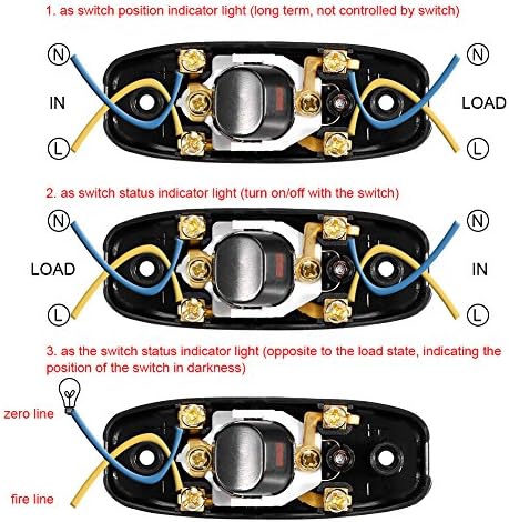 5 Adet Ac 250 V 10A Kompakt Plastik On / Off Rocker Anahtarı Besleme Anahtarı Rocker Geçiş Led Anahtarı Düğmesi ın-Line Kordon