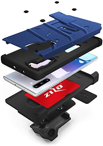 Samsung Galaxy Note 10 için ZİZO Cıvata Serisi Kılıf / Ağır Askeri Sınıf Damla Koruma w / Kickstand Dahil Kemer Klipsi Kılıf