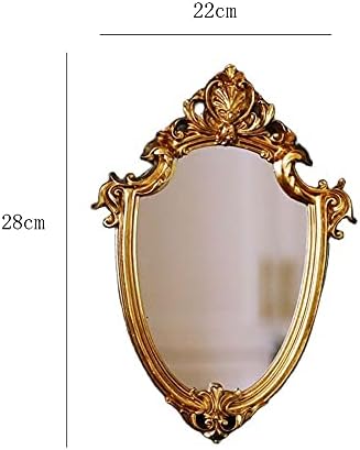 Ljyutihghzj makyaj Aynası, Altın duvar aynası makyaj aynası, Dekor Aynası Banyo Oturma Odası Asılı Aynalar Kozmetik Ayna Boyutu: