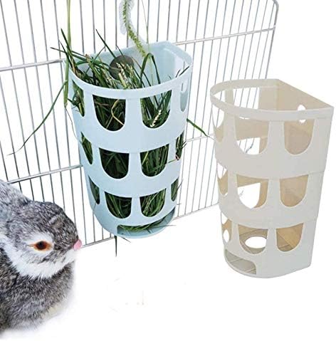 Hamiledyi Tavşan Saman Besleyici,2 Pcs Bunny Asılı Kafes Yemlik Saman Tutucu Raf için Küçük Hayvan Chinchilla Kobay Sıçan -