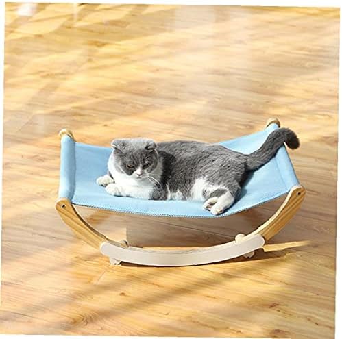 Kedi Hamak Kapalı Kitty Hamak Yatak Kedi Salıncak Sandalye Ahşap Sallanan Sallayarak Kedi Levrek için Kapalı Kediler Yavru