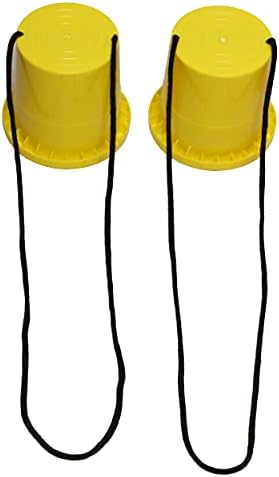 Çık Dışarı! Kova Stilts Sarı-Çocuk Stilt 2-Pack (Çifti) Yürüyüş Bardak Çocuklar için-Çocuk Step Oyuncak Yürüyüş Stilts