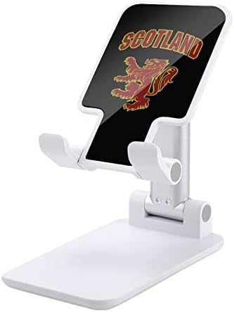 Iskoç Yaygın Aslan Ayarlanabilir Cep telefon standı Katlanabilir Taşınabilir Tablet Tutucu Ofis Seyahat Çiftlik Evi Beyaz Tarzı