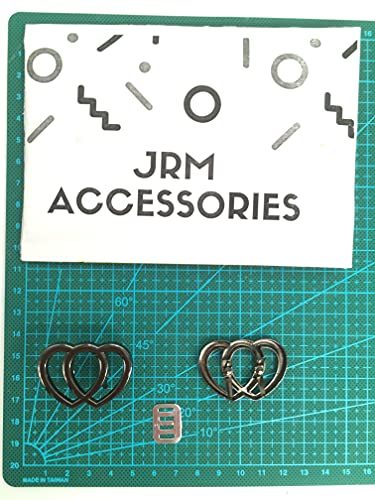 Kalpler Çanta Etiket Çanta Donanım Charm 1 5/8 İnç 40mm 1 adet El Yapımı Çanta Çanta Yapımı Metal Dekorasyon (Tunç Siyah)