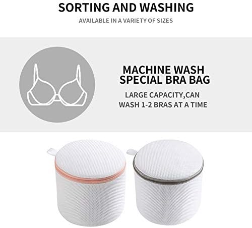 MARMİNS 4 Paket Sütyen Çamaşır Yıkama Torbaları, Çamaşır Makinesi için 7 x 7 İnç Sütyen Torbaları, Çamaşırlar için İç Çamaşırı