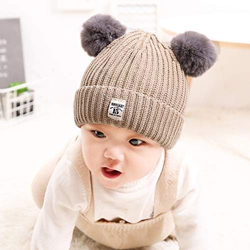 Boqıao Bebek Yürüyor Bebek Unisex Pamuk Yumuşak Sevimli Güzel Yenidoğan Çocuklar Kış Şapka Beanies Caps Bebek Bere Erkek Kız