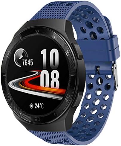 Huawei İzle GT 2e Band için uyumlu, Blueshaw Silikon Yedek Bilekliği Spor Kayış Metal Toka ile Huawei GT2e 46mm Smartwatch