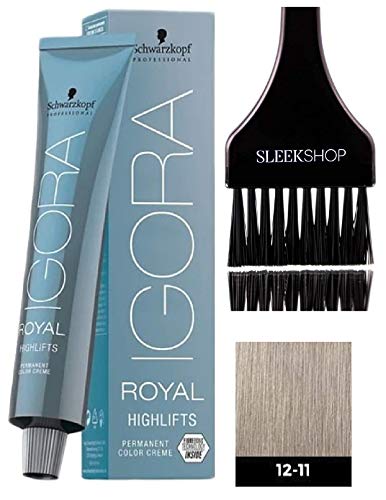 Schwarzkopf IGORA Royal HİGHLİFTS Kalıcı Saç Rengi Kremi (Şık Renk Tonu Aplikatör Fırçalı) Saç Rengi Kremi (12-11 Özel Sarışın